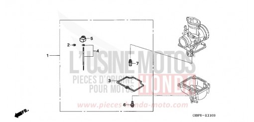 VERGASER O.P. (BAUSATZ) (CR85R5,6/RB5,6) CR85RB6 de 2006